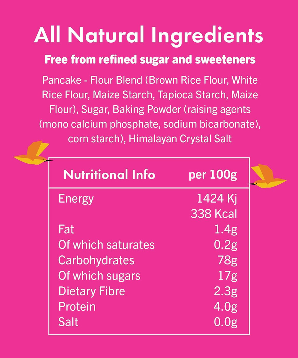 Gluten Free Pancake & Waffle Mix (2 x 266g) | Creative Nature Vegan Pancake Mix | Nut Free, Dairy Free | Top 14 Allergen Free | 2 Pack