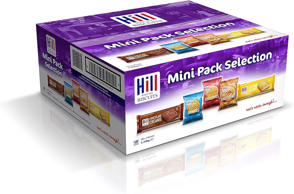 Hill Biscuits Mini Packs 2 Boxes (Each Containing 100 x 3-Packs) 200 Packs in total!