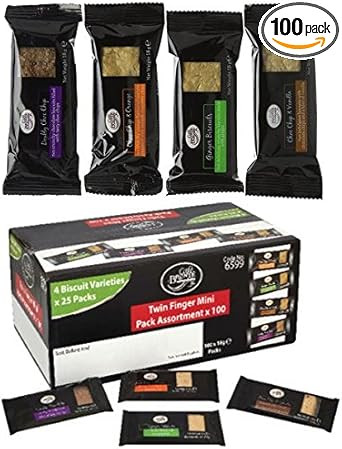 2 x Cafe Paterson Bronte Traditional Minipack Assortment 100x2 Biscuits (4 Flavours)