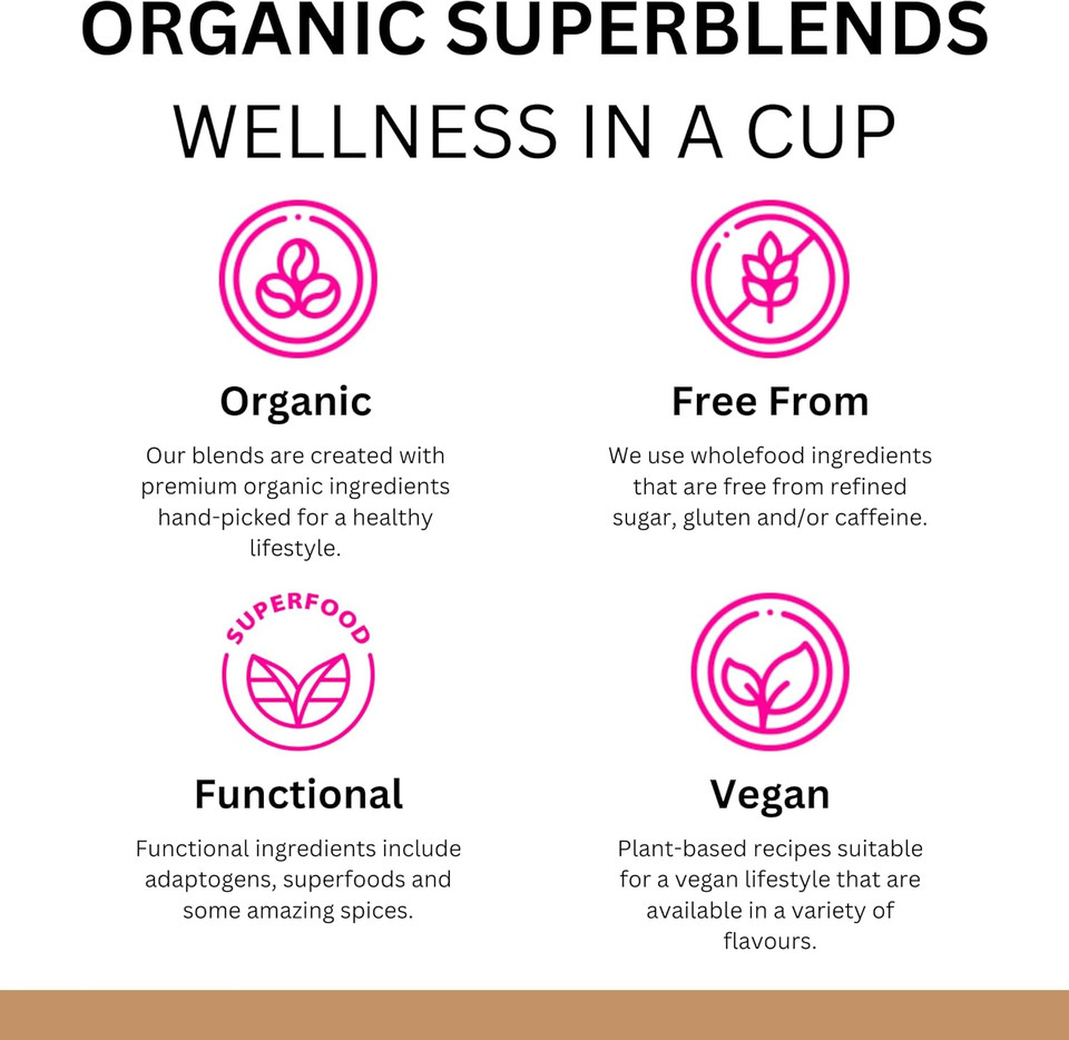 Sweet Revolution Organic Instant Matcha Latte with Vanilla (2 x 200g), Dairy Free and Gluten Free