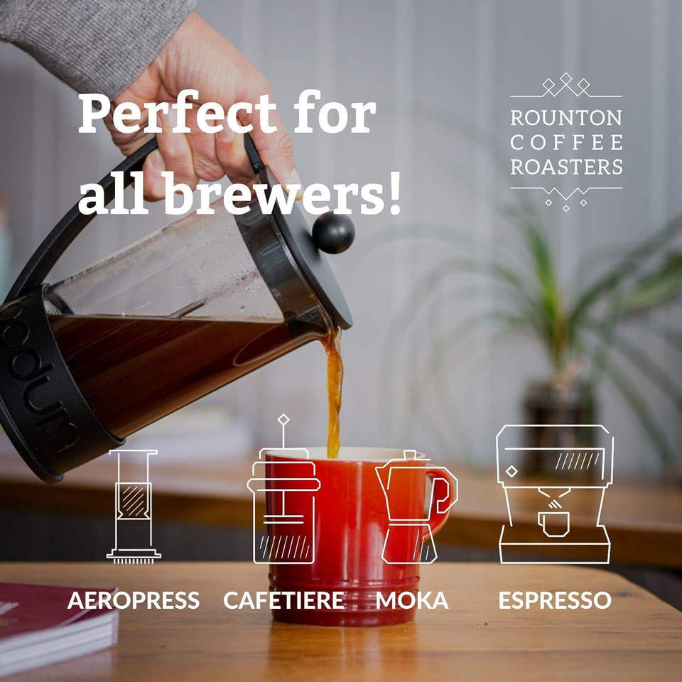Rounton Coffee Roasters | COFFEE SELECTION GIFT SET | 3 x Great Taste Award Winning Coffees | Medium Roast | Coffee Beans Gift Set | Fresh Roasted Coffee | Sample Gift Pack | Roasted in Yorkshire
