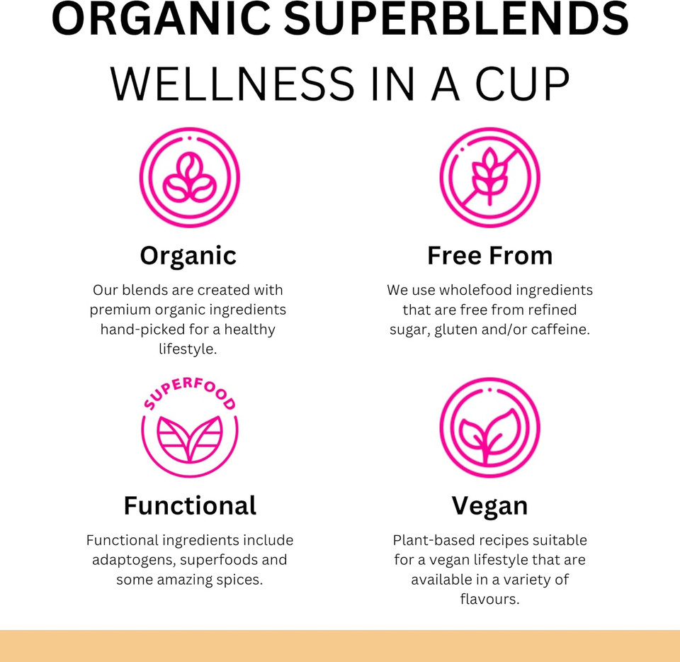 Sweet Revolution Pumpkin Spice Latte with Lions Mane Barista Blend (1 x 100g). Caffeine Free, Gluten Free, Dairy Free, Refined Sugar-Free