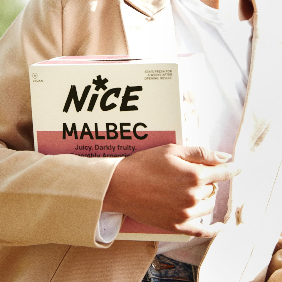 NICE Malbec, Argentinian Wine in a Box, Juicy & Fruity Red Wine from Mendoza Region, Darkly Fruity, Wicked Depth, 1 x 2.25L Boxed Wine (Pack of 6) NICE Malbec, Argentinian Wine in a Box, Juicy & Fruity Red Wine from Mendoza Region, Darkly Fruity, Wicked Depth, 1 x 2.25L Boxed Wine (Pack of 6)