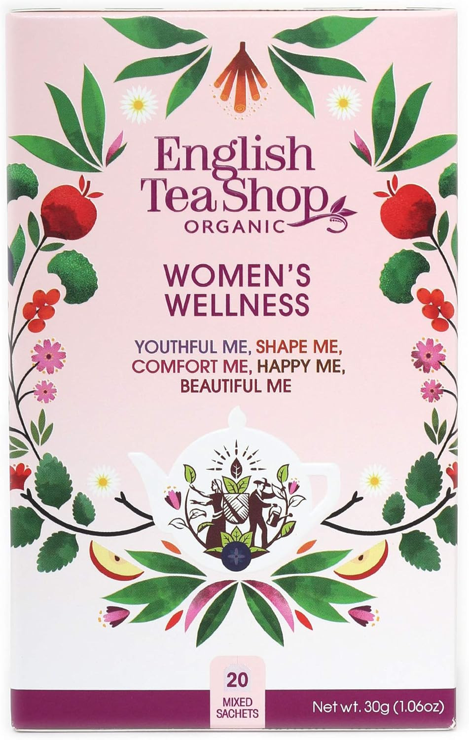 English Tea Shop Womens Wellness Tea Bag Sachets, 20-Piece