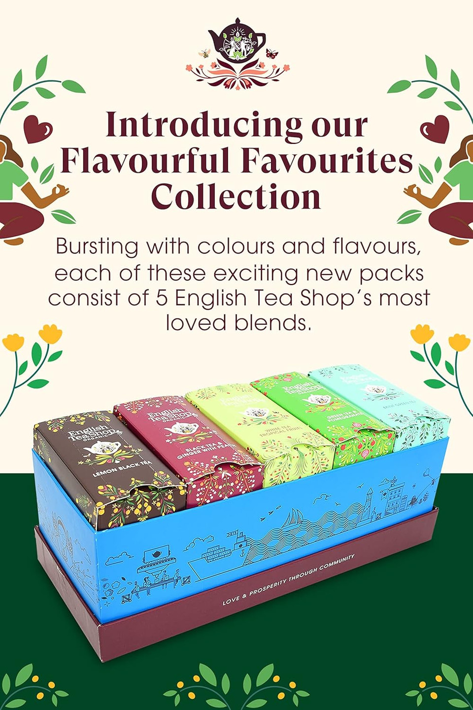 English Tea Shop Organic Flavourful Favourites - 40 Tea Bag Sachets