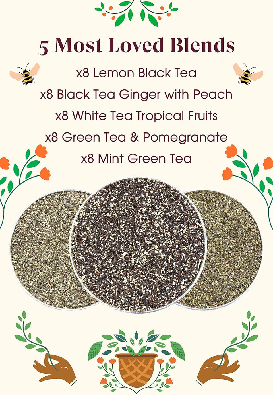 English Tea Shop Organic Flavourful Favourites - 40 Tea Bag Sachets