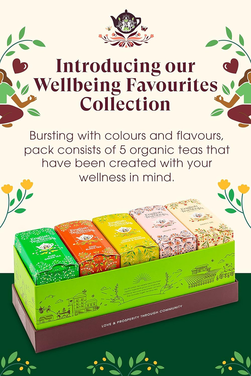 English Tea Shop Organic Wellbeing Favourites - 40 Tea Bag Sachets