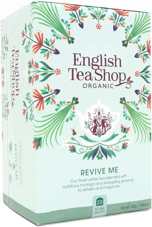 English Tea Shop Organic Revive Me - 20 Paper Tea bag sachets