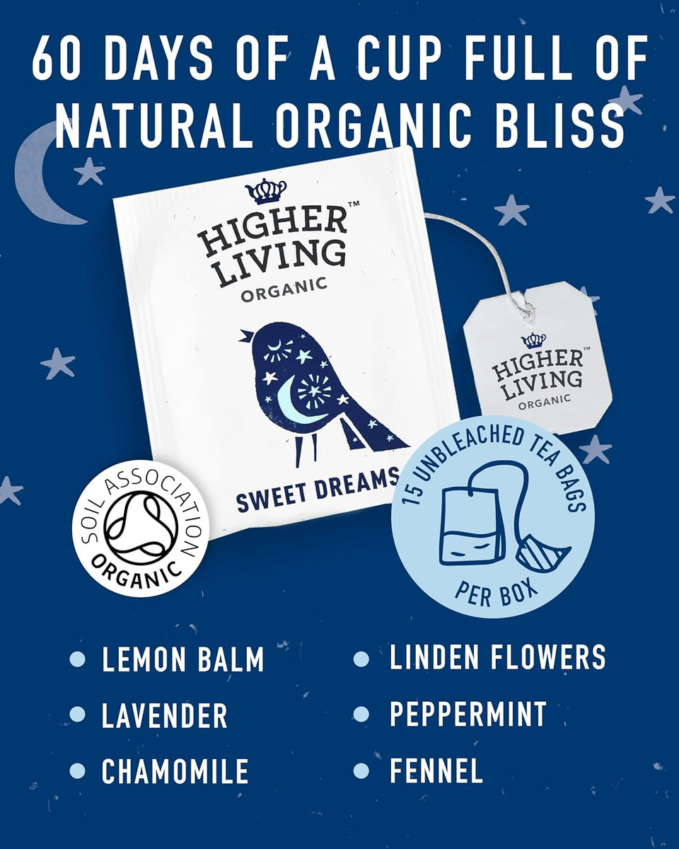 Higher Living Rooibos with Caramel Organic Herbal Tea - Refreshing & Sweet, Caffeine Free Black Tea Alternative - 4 Boxes, 20 Bags Each