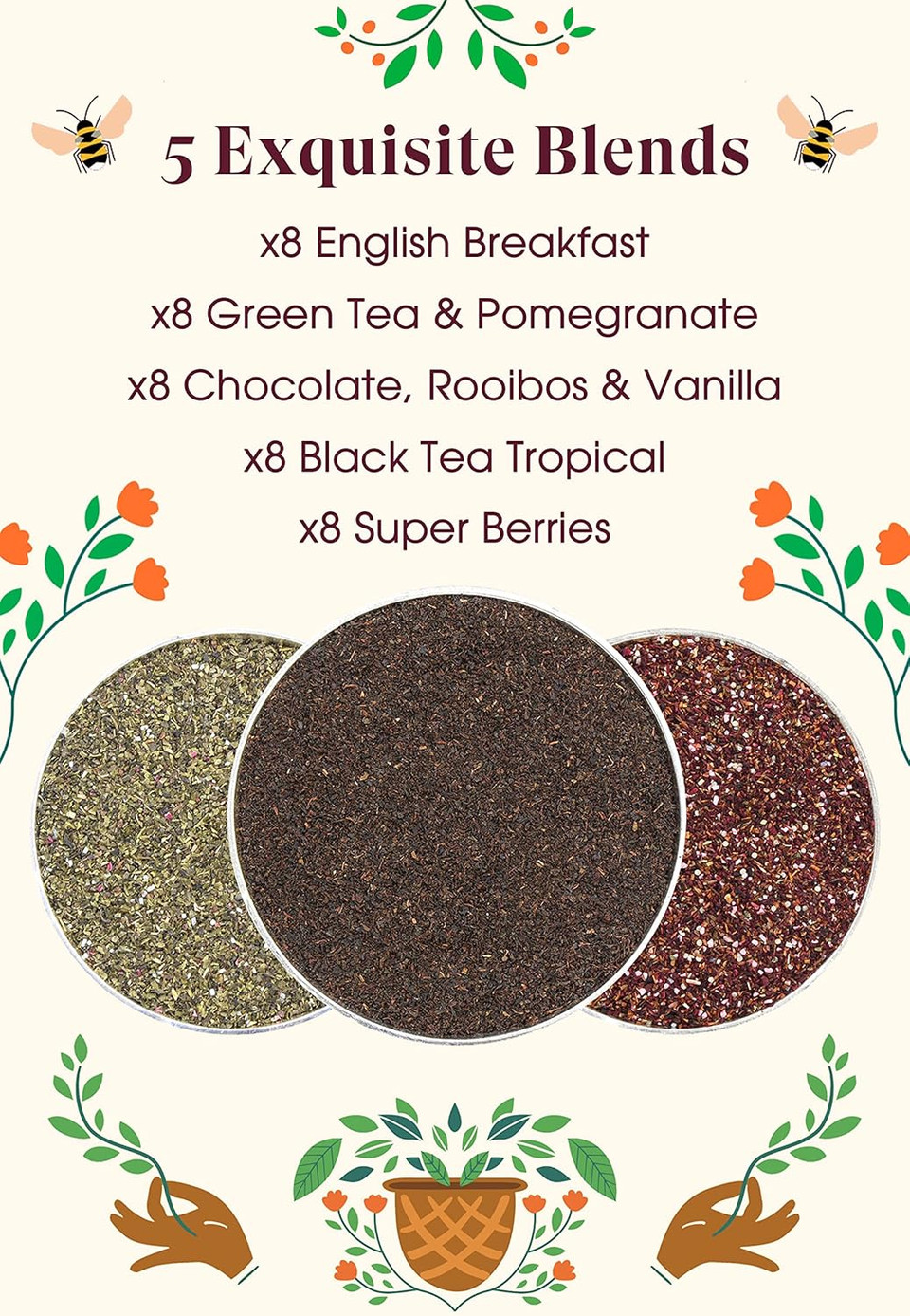 English Tea Shop Organic Everyday Favourites - 40 Tea Bag Sachets