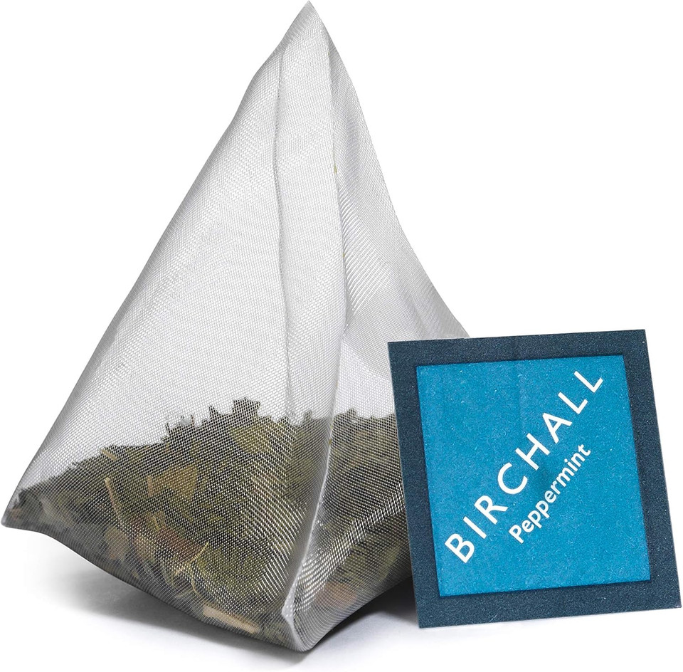 Birchall Tea Bags, Camomile Tea Gift Set, Caffeine Free Tea Bursting with Full Flavour, Perfect Vegan Gifts, 80 Plant-Based Prism Tea Bags