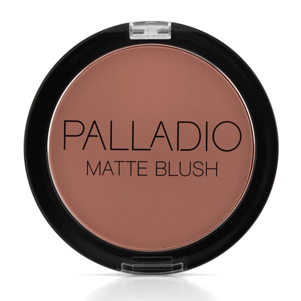 Palladio Matte Blush, Brushes Onto Cheeks Smoothly, Soft Matte Look And Even Finish, Flawless Velvety Coverage, Effortless Blending Makeup, Flatters The Face, Convenient Compact, Poisedpoised
