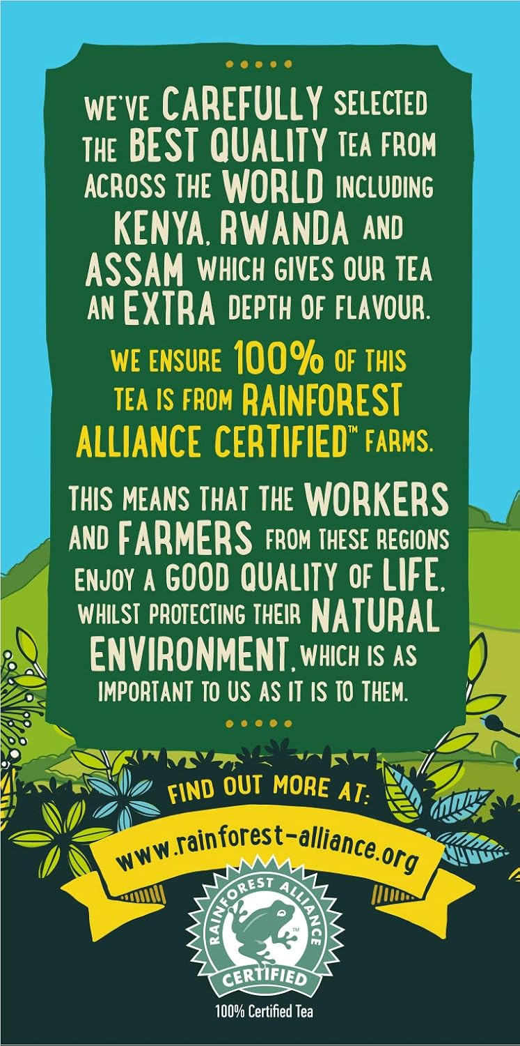 Dorset Tea Sunshine Blend 480 Tea Bags (6 Boxes of 80 Tea Bags)