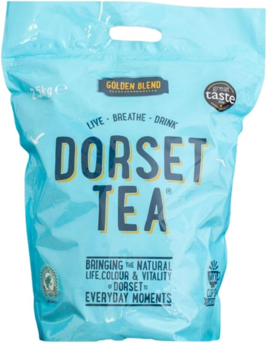 Dorset Tea Decaffeinated Biodegradable Teabags 6 x 80 (480 Teabags total) 100% Rainforest Alliance Certified Decaf Black Tea