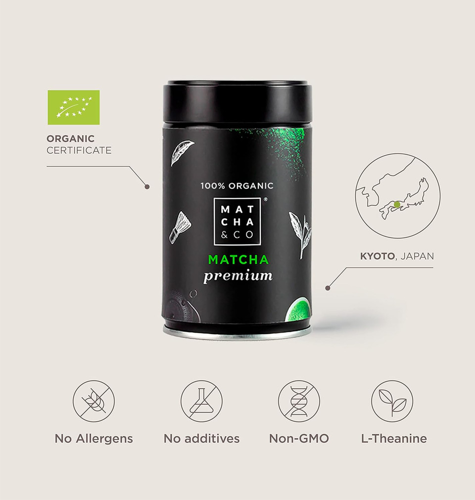 100% Organic Premium Matcha Tea 30g [Premium Ceremonial Grade]. Organic Green Tea Powder from Japan. Matcha Tea Ceremonial Grade Organic. 100% Natural Matcha Premium Green Tea (30)