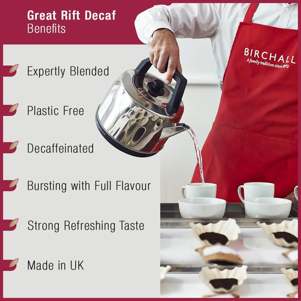 Birchall Great Rift Breakfast Blend Tea - A Robust And Full-Bodied Tea for Any Time of Day, A Classic Tea with a Rich Heritage and Distinctive Flavor, 6 Boxes of 15 Plant-Based Prism Tea Bags