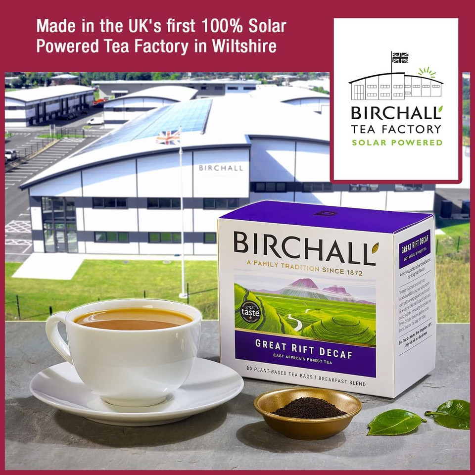 Birchall Great Rift Breakfast Blend Tea - A Robust And Full-Bodied Tea for Any Time of Day, A Classic Tea with a Rich Heritage and Distinctive Flavor, 6 Boxes of 15 Plant-Based Prism Tea Bags