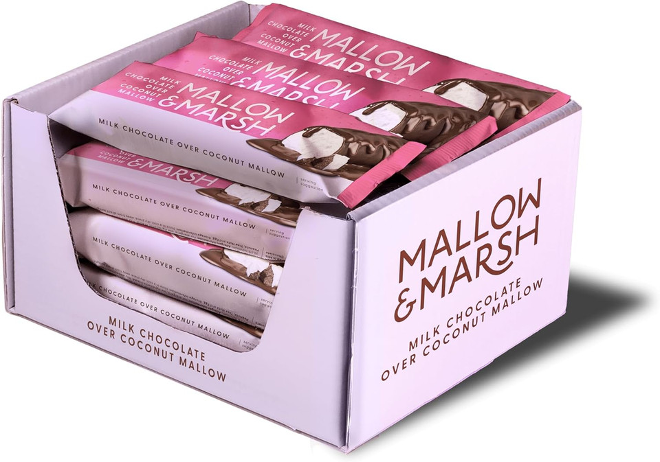 Mallow & Marsh Milk Chocolate over Coconut Marshmallow Bar (12 x 35g)