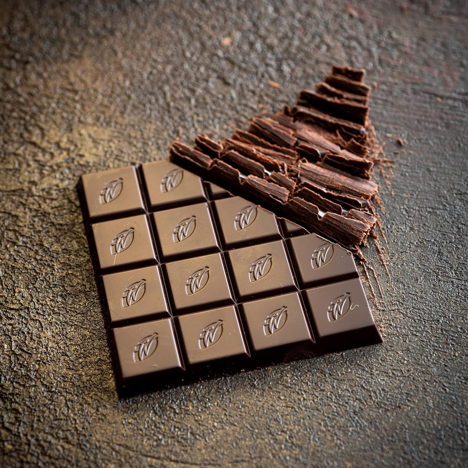 Willie's Cacao - Luscious Orange, 65% dark chocolate with orange bar - Vegan - 50g x 12 - Vegan chocolate - Artisan chocolate - Bean to bar