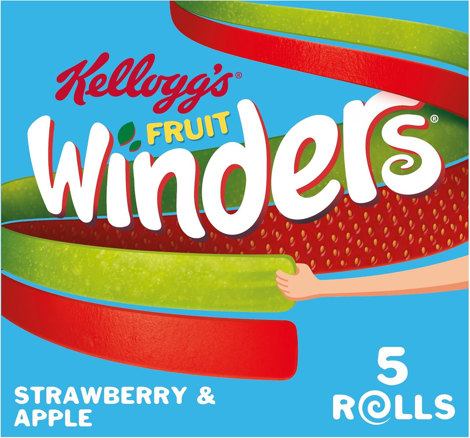 Kellogg's Fruit Winders Doubles Apple Strawberry, 5 x 17g