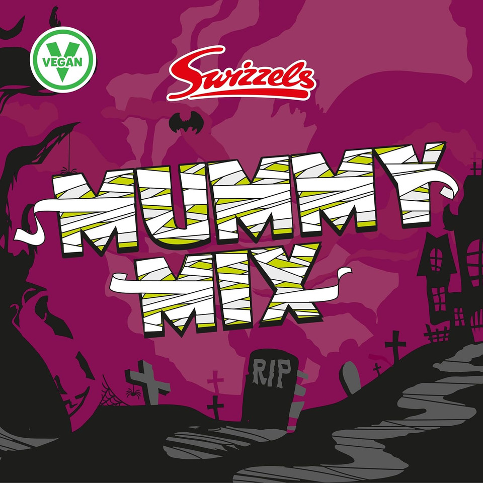 Swizzels Mummy Mix Bag Bulk Box 340g Pack of 10 Perfect for Halloween Sweets Party Sweets Trick or Treat Bags in Bulk and Party Bag