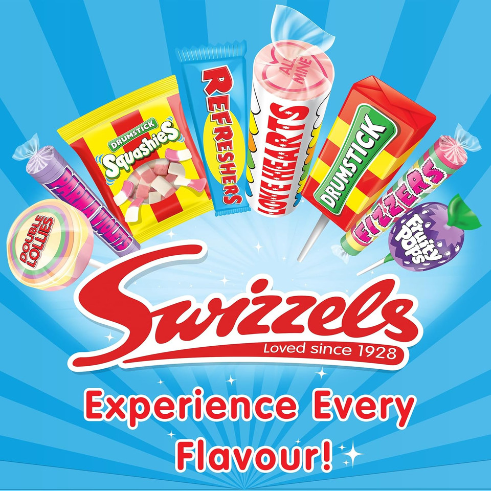 Swizzels Sweet Tubs, Fun Gums Strawberry Tarts, Fruit Flavour Foam and Jelly Gums, Sharing Tub of Sweets, Free From Artificial Colours (120 Sweets Approximately) (Pack of 2)