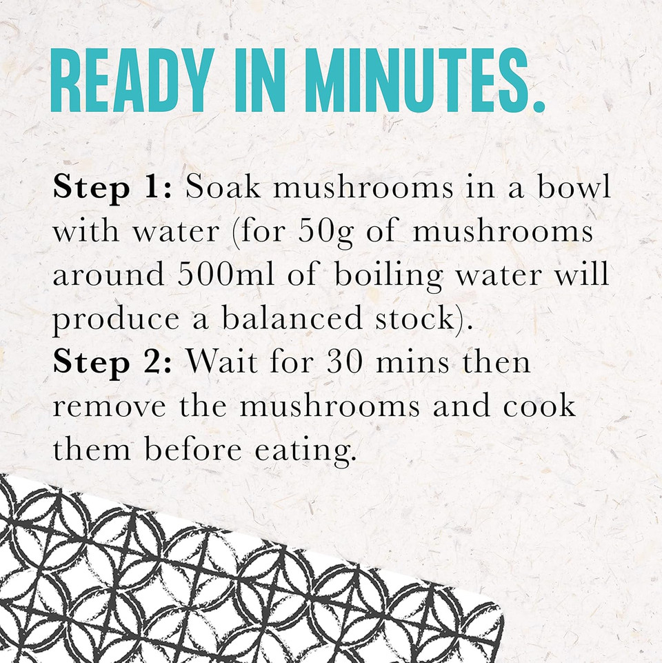 Merchant Gourmet Dried Mixed Mushrooms  Soak & Cook  Delicious Mix of Oyster, Shiitake & Porcini Mushrooms  Perfect in Risottos, Pasta & Soups  Pack of 6 x 30g Pouches