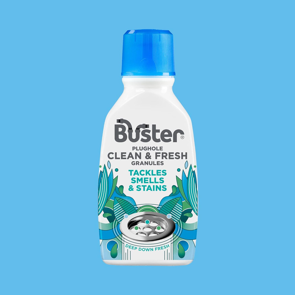 Buster Clean & Fresh Granules, 300g - Tackle Smells and Stains for Clean and Fresh Plugholes, Drains, Dishwashers and Washing Machines - Fast Acting and Lasting Results
