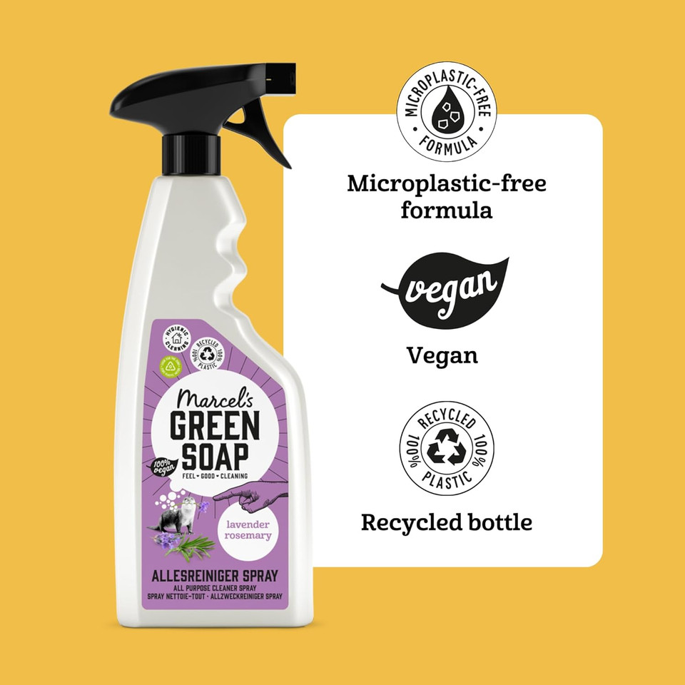 Marcel's Green Soap - All-Purpose Spray Lavender & Rosemary - Cleaning Spray - Eco friendly - Vegan - 99% Biodegradable - 500 ML