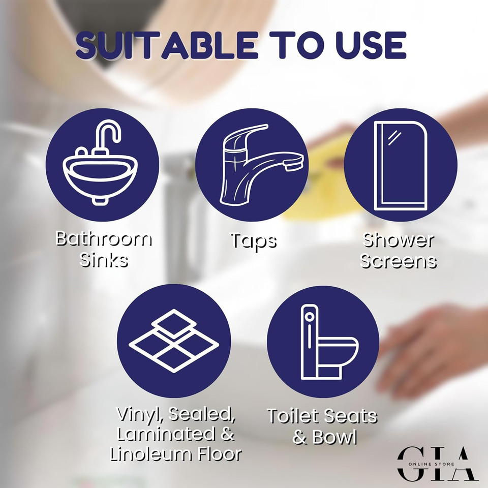 Limescale Remover Spray Bundle: Classic Limescale Remover Spray 500ml with Elbow Grease Scrubbing Sponge & Crevice Cleaning Brushes - Ideal for Limescale Removal on Toilet, Shower & Kitchen Surfaces