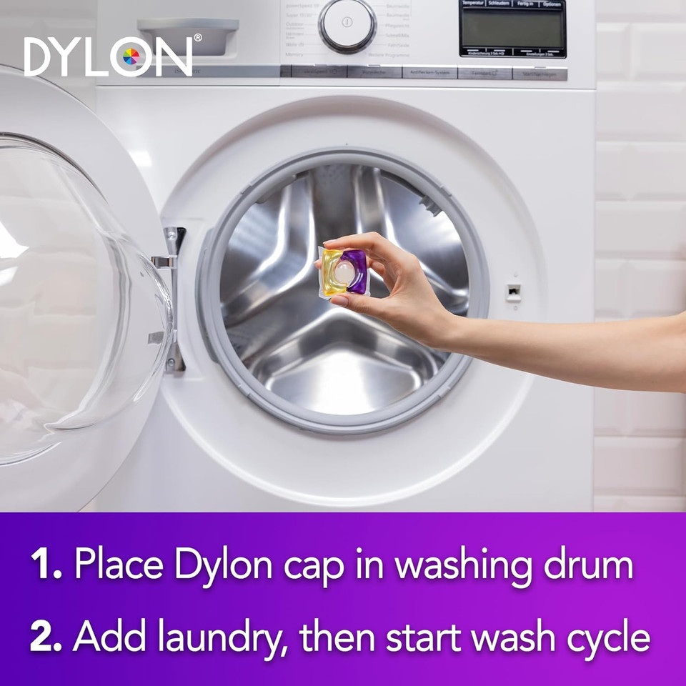 Dylon Black & Dark Caps (40Wash Loads), Dylon Black Caps for all Dark Clothes, Dark Colour Washing Pods to Protect Dark Colours, renewing in every wash with optimal results in 10 washes