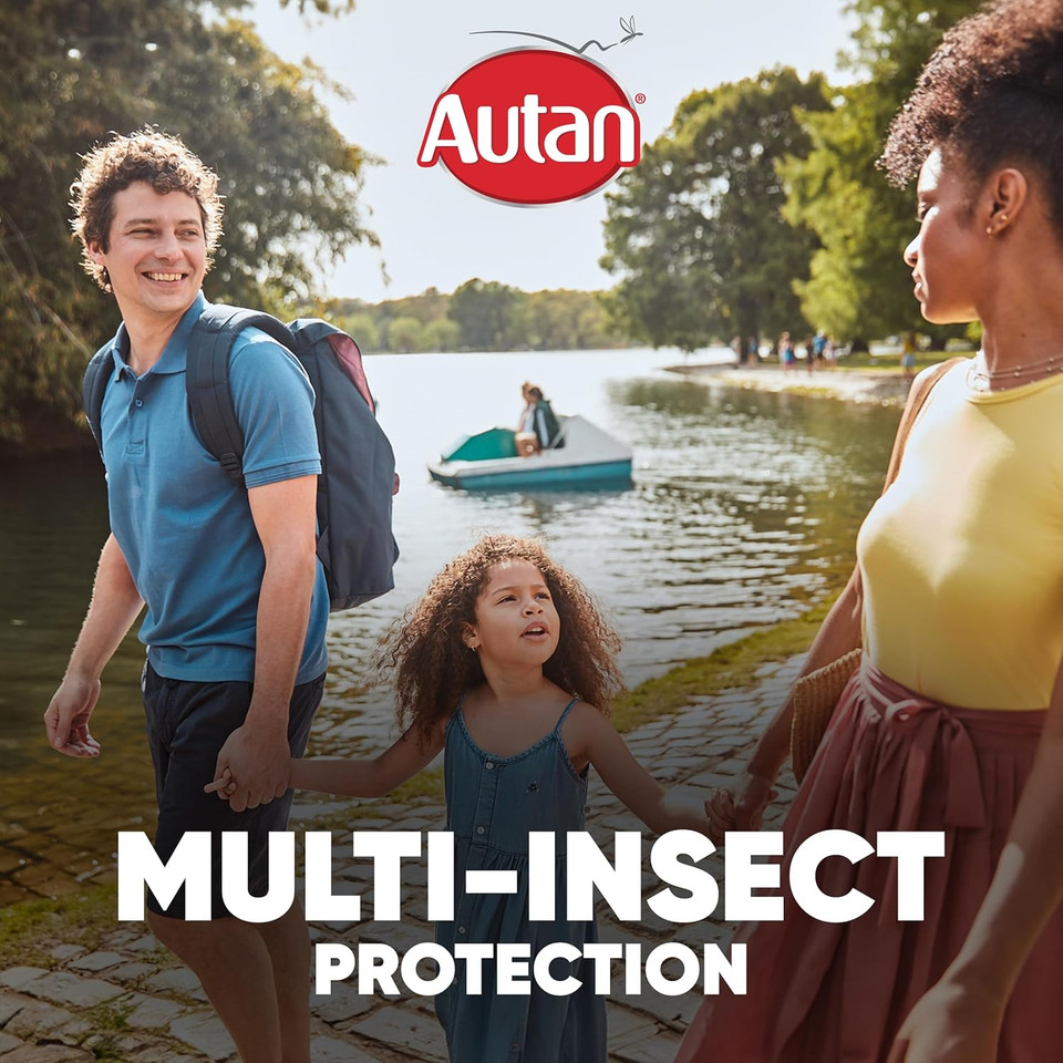 Autan Mosquito & Insect Repellent Spray, Travel Essentials, Suitable For Kids, DEET Free Formula, Up to 8 Hours Protection against Mosquitoes, Biting Flies and Ticks, 100 ml