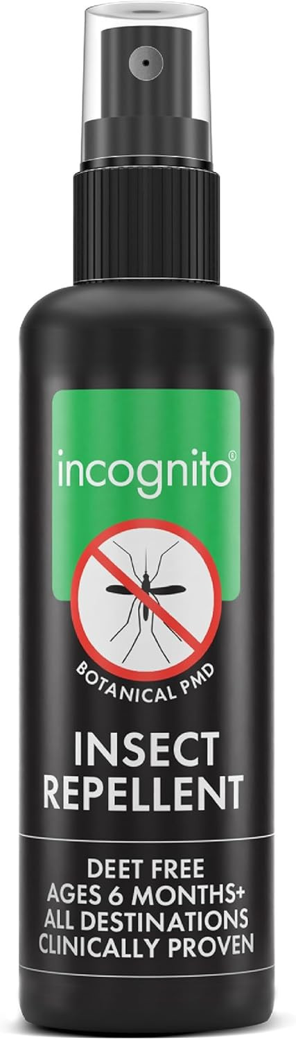 Incognito Kids Insect Repellent Spray 100ml - Mosquito Repellent Kids DEET Free Formula - Shields from a Wide Range of Biting Insects, Including Ticks - Natural Kids Mosquito Repellent