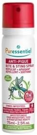 Puressentiel Bite & Sting Repellent & Soothing Spray 75 ml  Mosquito, Insect, Fly, Tick Repellent  Effective Up to 7 Hours  100% Plant Origin  Deet Free  Child Safe
