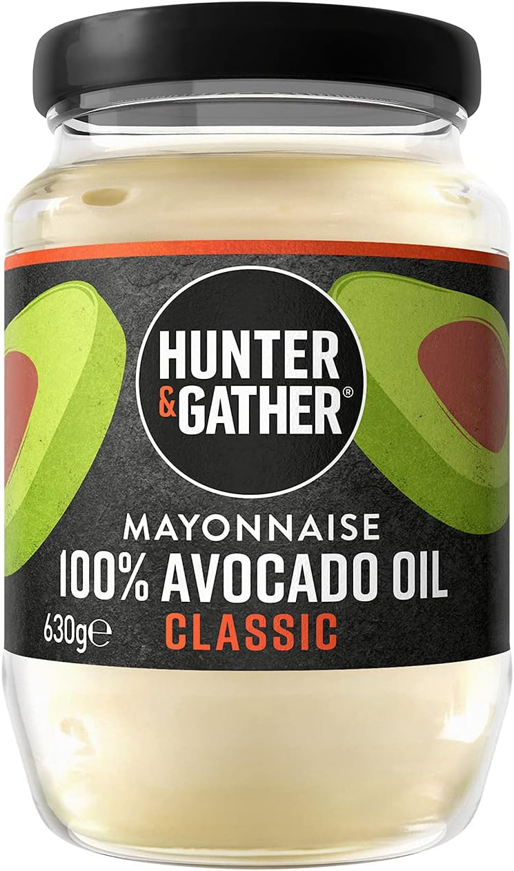 Hunter & Gather Avocado Oil Mayonnaise 2 x 250g | Seed Oil Free I Made with Pure Avocado Oil and British Free Range Egg Yolk | Paleo, Keto, Sugar and Gluten Free Avocado Mayo