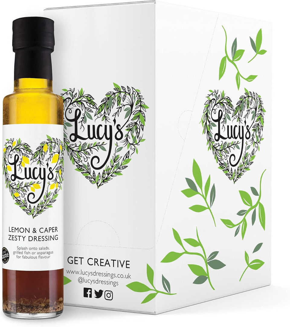 Lucys Dressings  Lemon & Caper Zesty Dressing  6 x 250ml Bottles
