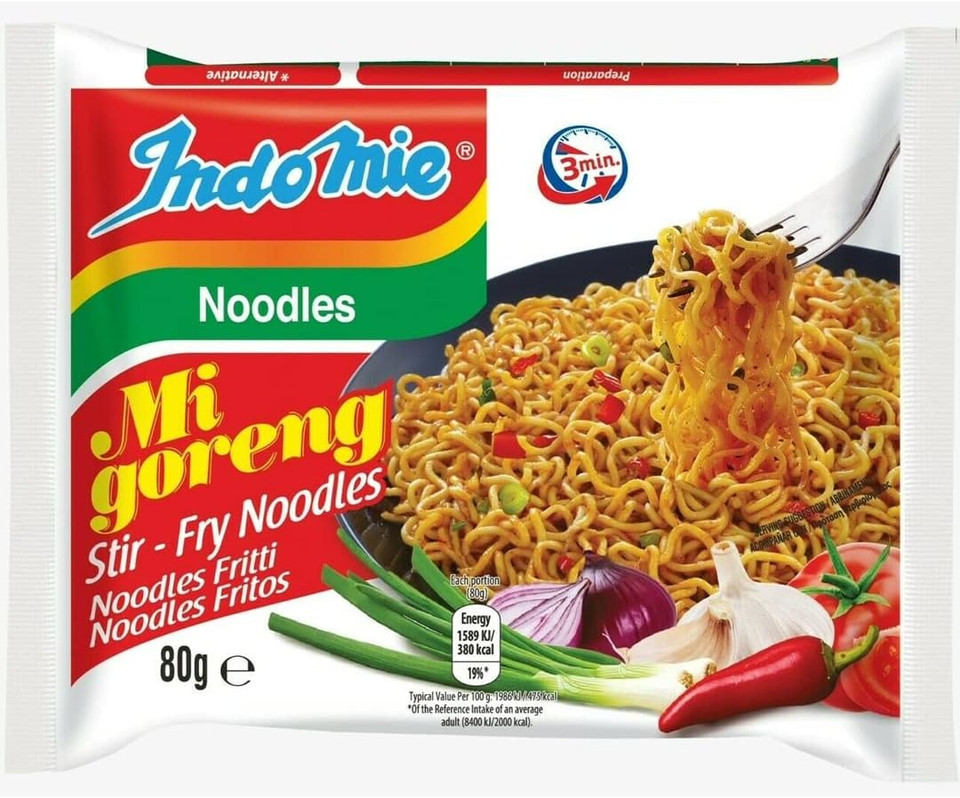 Indomie Mi Goreng Fried Noodles 80g (Pack of 15)