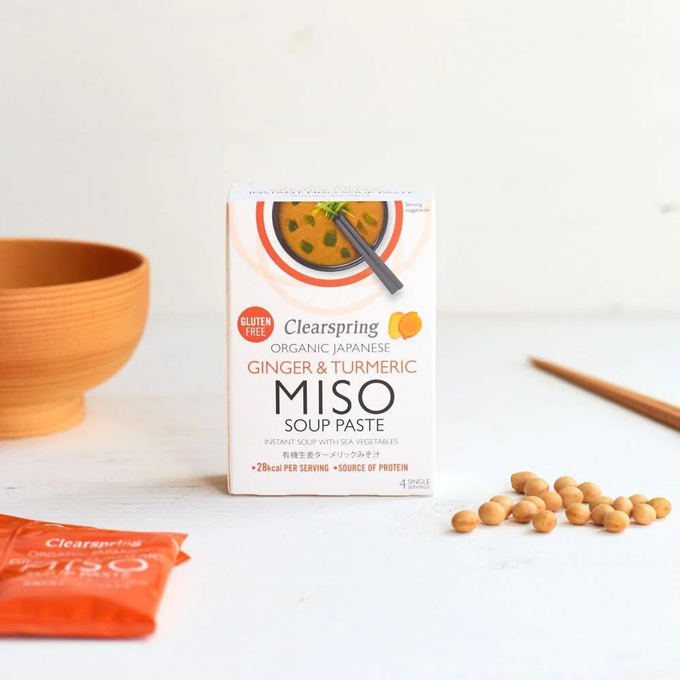 Clearspring Organic Instant Miso Soup Paste (Ginger & Turmeric)