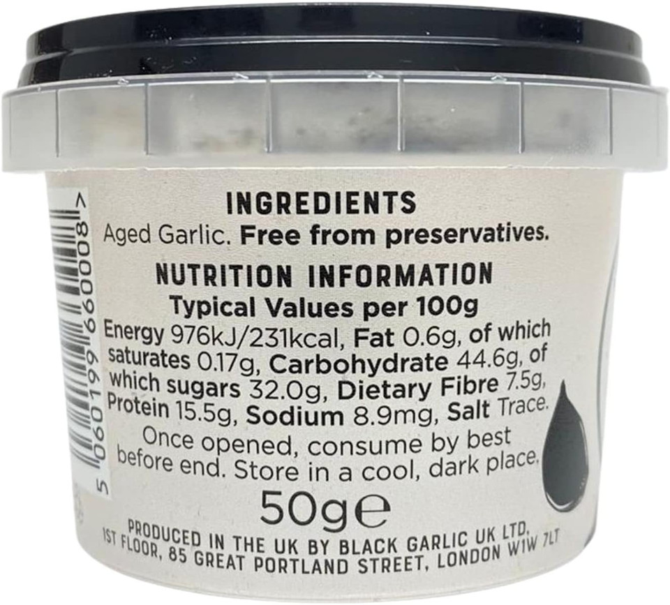 The Original Black Garlic Peeled Cloves 150g - Gourmet, Aged to Perfection, Ready-to-Eat, 100% Natural & Vegan (1)