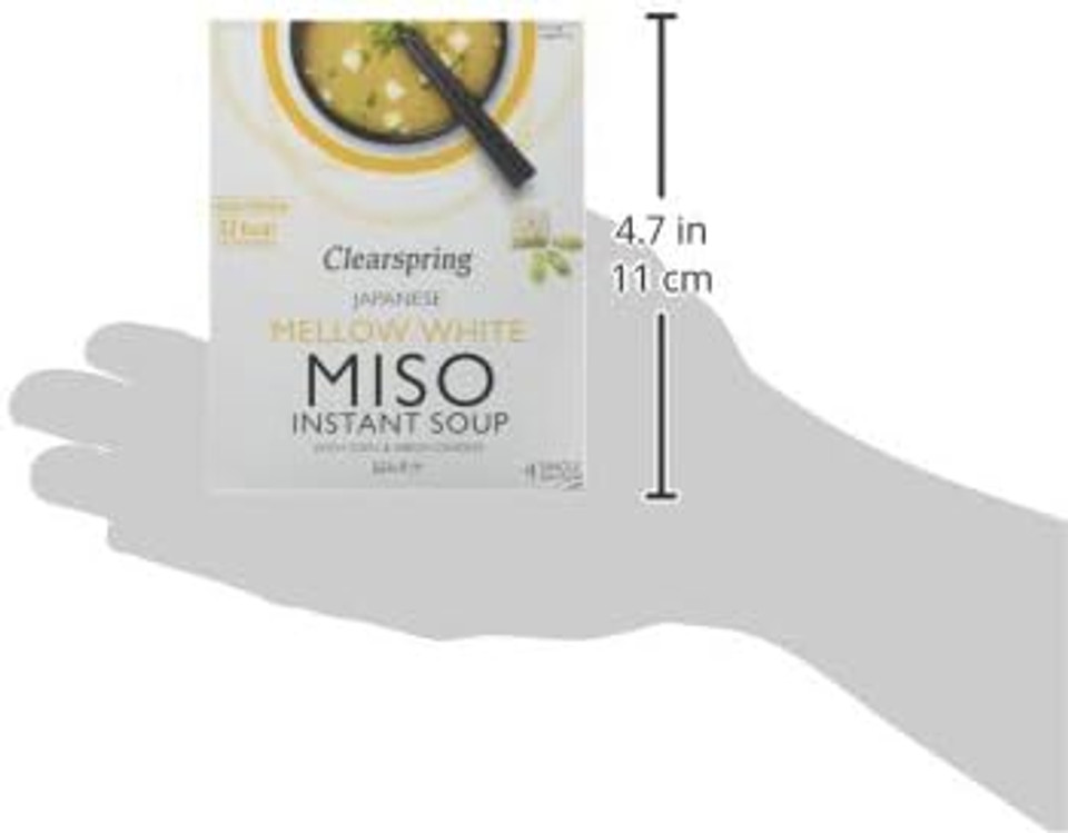Clearspring Mellow White Miso Instant Soup with Tofu 40 g (Pack of 4)