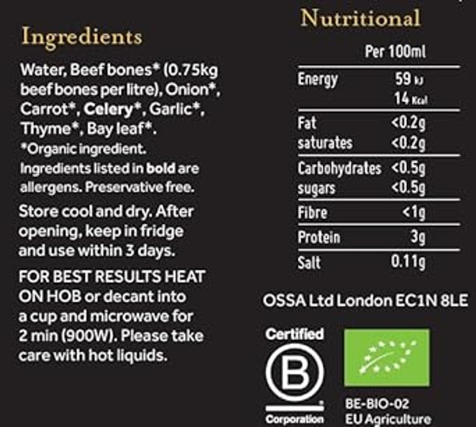 Ossa Bone Broth, High-Protein Broth, Preservative-Free Soup & Cooking Essential, Keto & Paleo-Friendly Soup Maker for Gut Health & Digestion, 515 mL (pack of 6) (515 ml, Chicken Bone Broth)