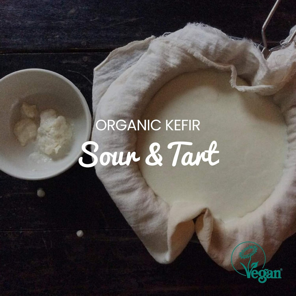 Freshly Fermented  Organic Certified Milk Kefir Grains Starter Culture, 10 Grams