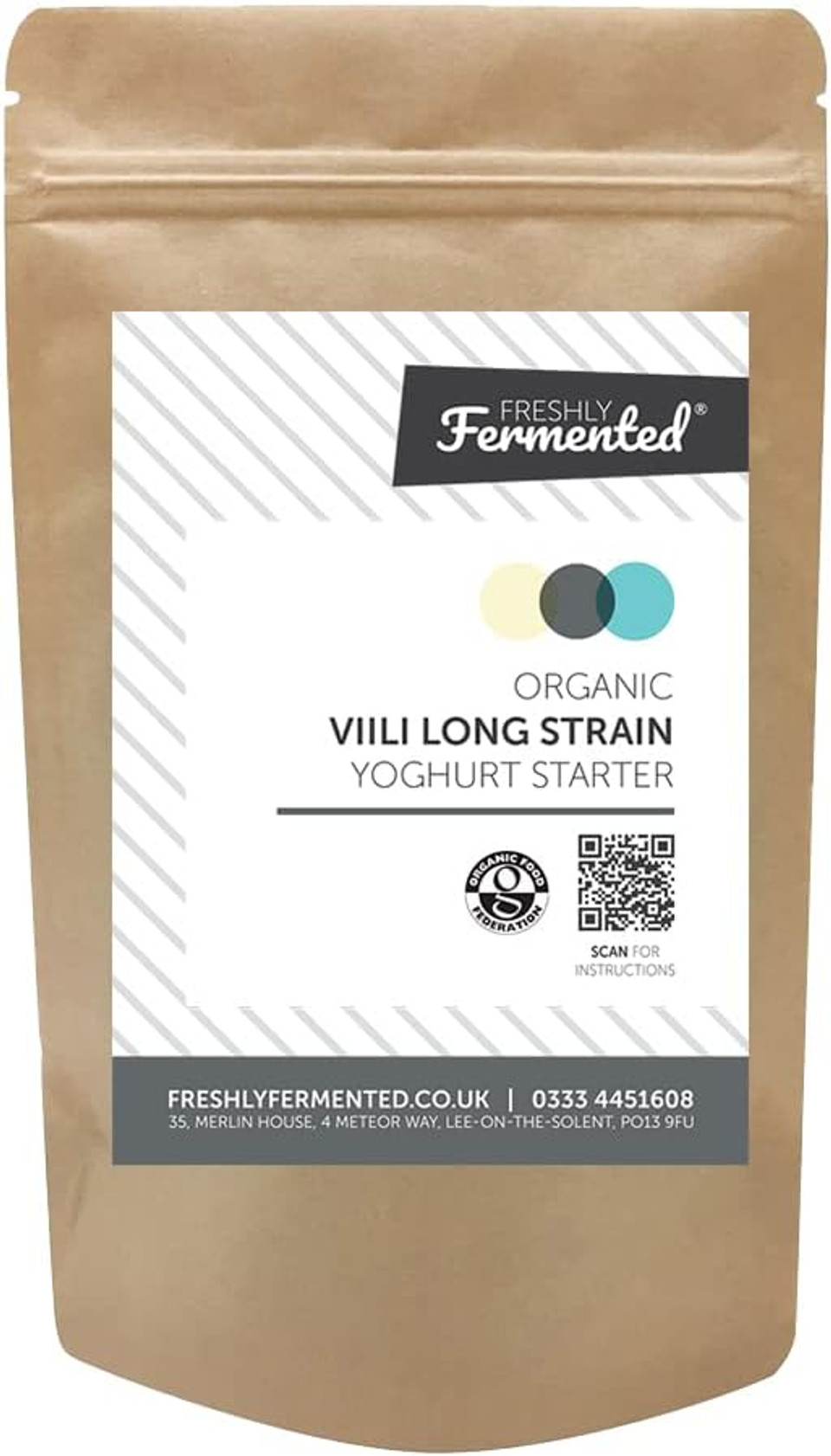 Freshly Fermented  Organic Certified Freeze Dried Yoghurt Starter Culture, Viili Freshly Fermented  Organic Certified Freeze Dried Yoghurt Starter Culture, Viili