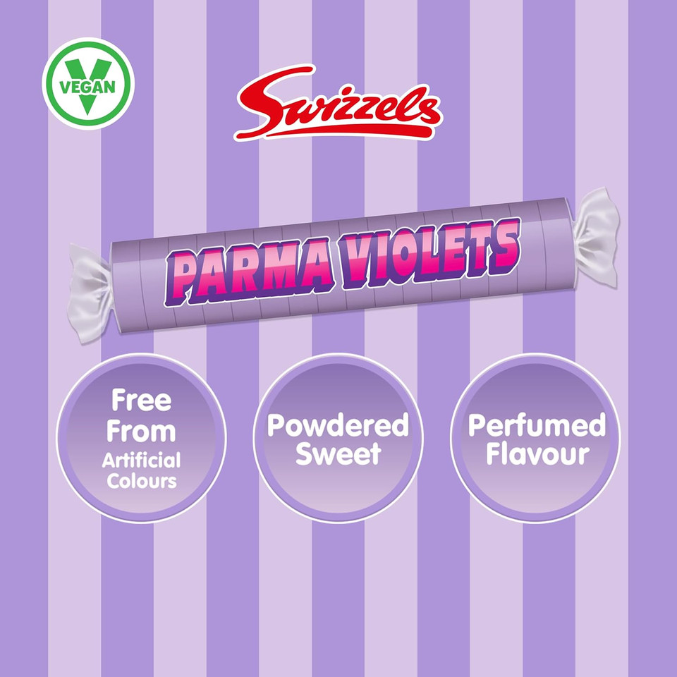 Swizzels 3kg Bulk Sweets Bag of Parma Violets - Party Pack