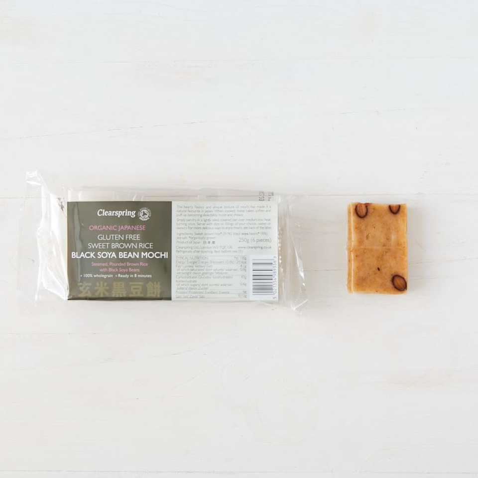 Clearspring Organic Japanese Brown Rice with Black SOYA Bean Mochi, 250g