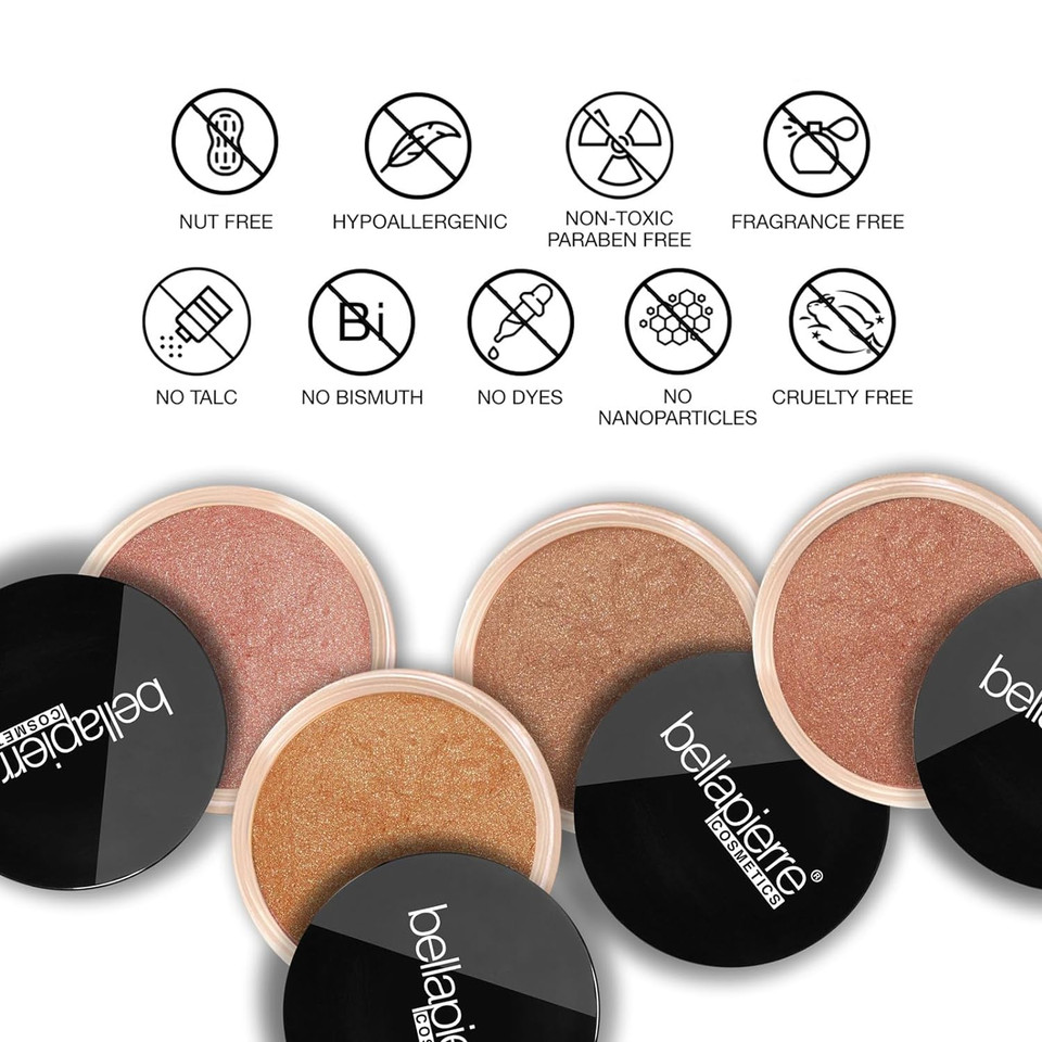 Bellapierre Mineral Bronzer - Loose Powder | Spf Protection | Warms Skin Tone For A Sun-Kissed Look | Non-Toxic & Paraben Free - Peony - 0.3 Ozpeony0.32 Ounce (Pack Of 1) Bellapierre Mineral Bronzer - Loose Powder | Spf Protection | Warms Skin Tone For A Sun-Kissed Look | Non-Toxic & Paraben Free - Peony - 0.3 Ozpeony0.32 Ounce (Pack Of 1)