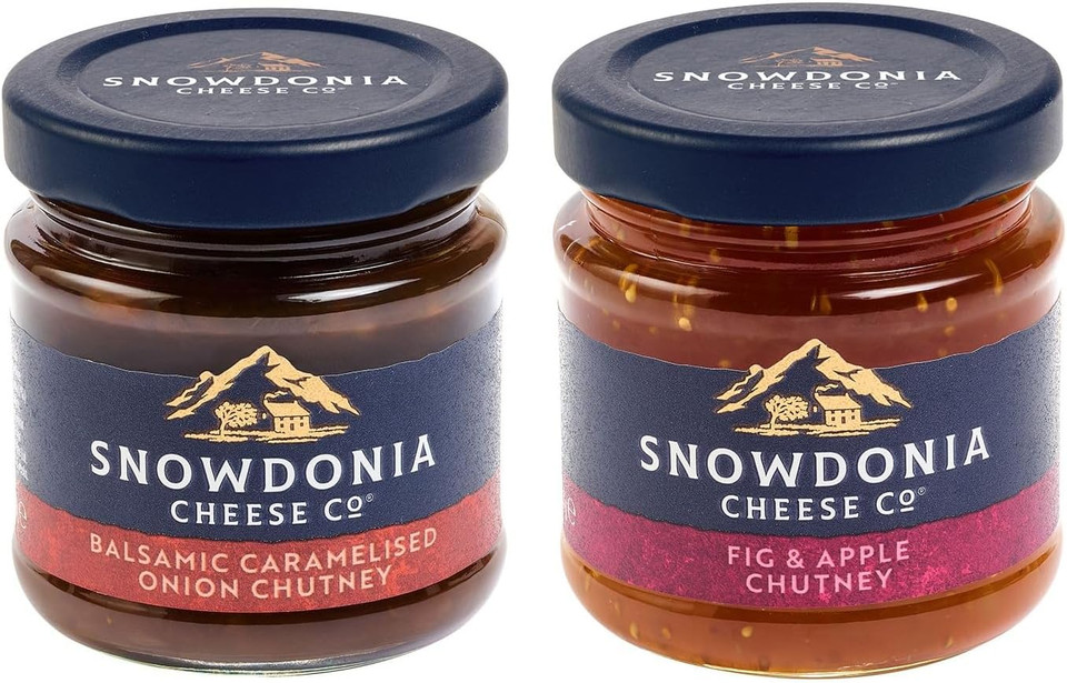 Snowdonia Cheese Company Twin Pack Fig & Apple Chutney & Balsamic Caramelised Onion Chutney from GREAT BRITISH TRADING LIMITED Snowdonia Cheese Company Twin Pack Fig & Apple Chutney & Balsamic Caramelised Onion Chutney from GREAT BRITISH TRADING LIMITED