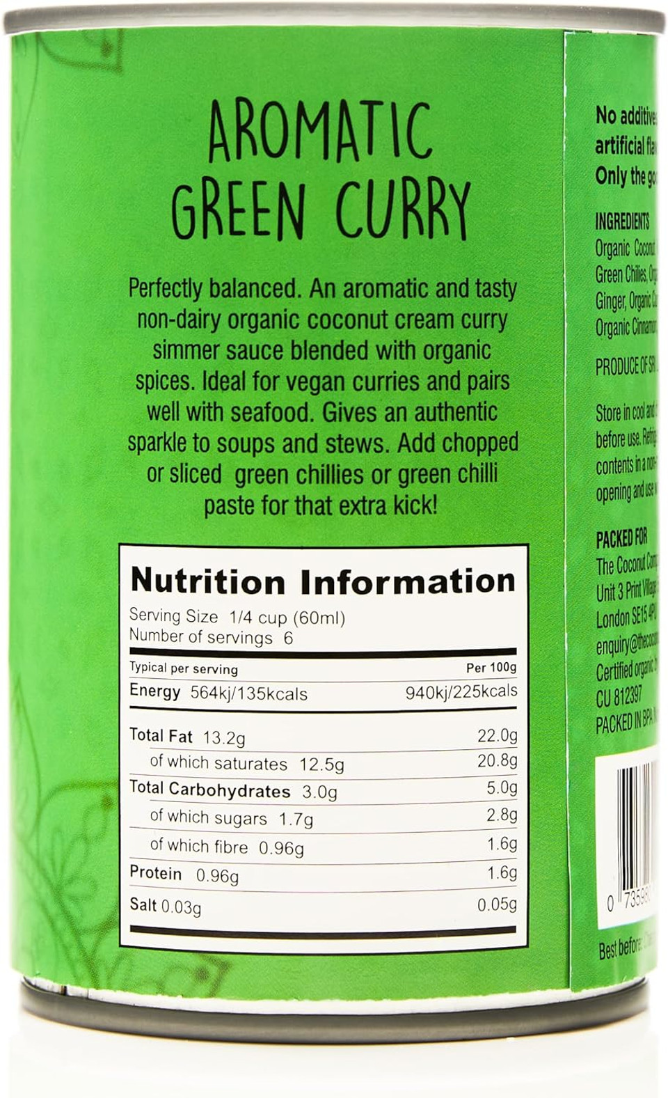 The Coconut Company Organic Coconut Curry Cream, Perfect for pouring over vegetables, noodles or your favourite dish, Sweet & Spicy, 3 Litre, Yellow Curry Cream (Pack of 6)