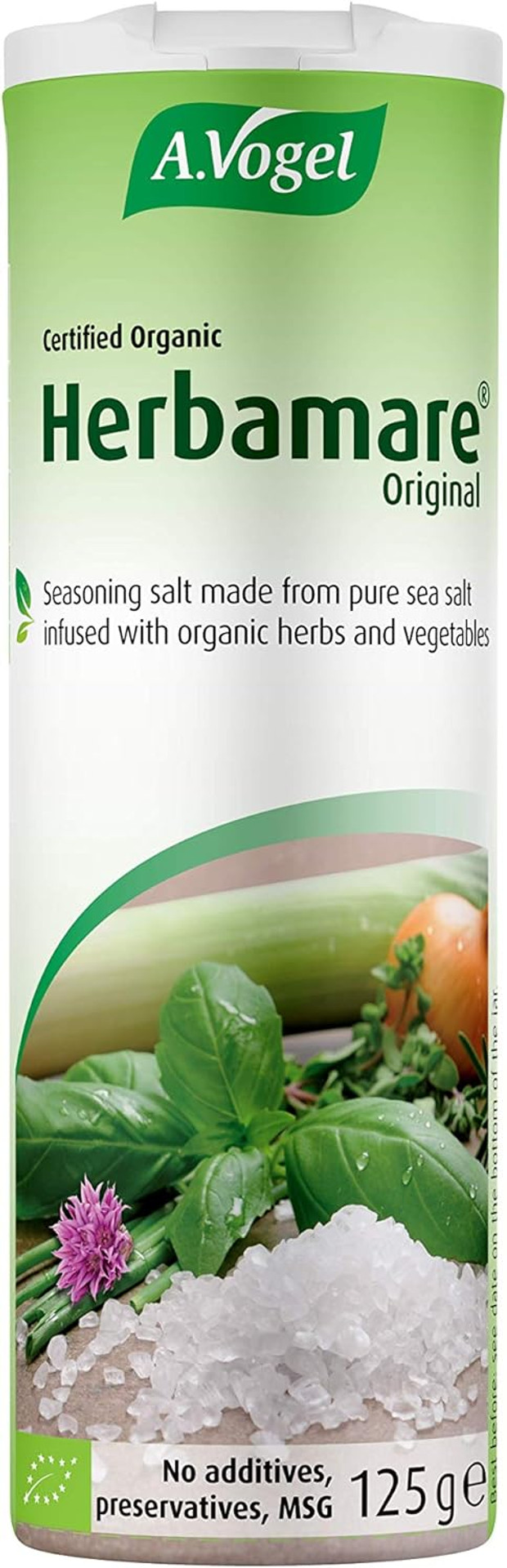 A.Vogel Herbamare Original Seasoning Salt | Sea Salt with 12 Different Fresh Organic Vegetables & Herbs| Add Flavour to Cooking | 125g A.Vogel Herbamare Original Seasoning Salt | Sea Salt with 12 Different Fresh Organic Vegetables & Herbs| Add Flavour to Cooking | 125g