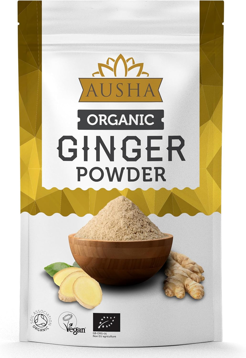 Organic GINGER POWDER 500g - UK Certified Orgainic by Soil Association -1* GREAT TASTE AWARD